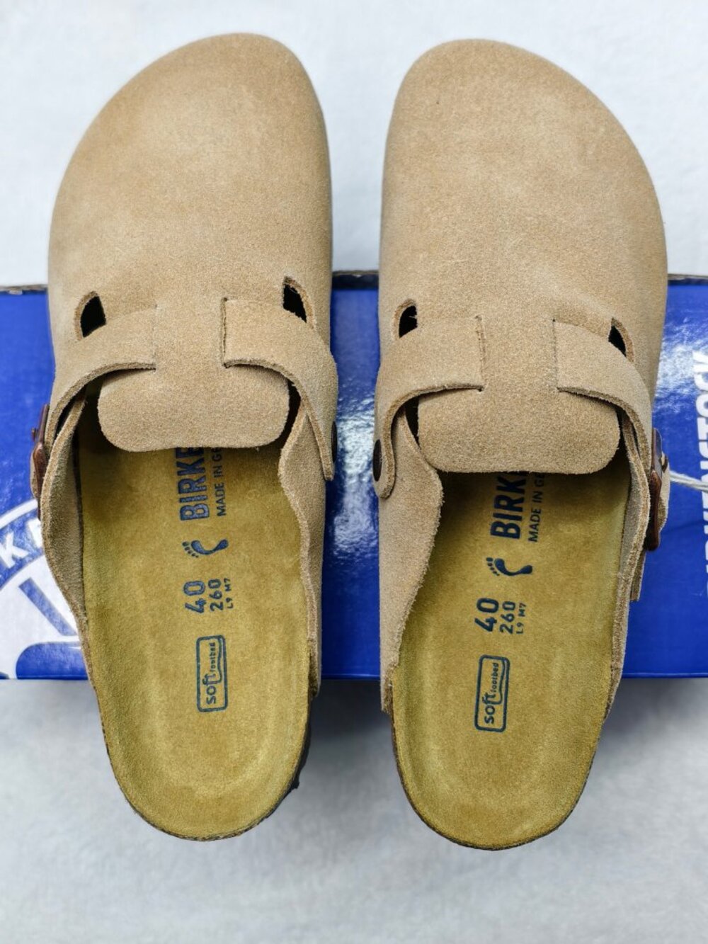 🌸Women's Latte Cream Suede Birkenstock Boston Shoes - Narrow Fit